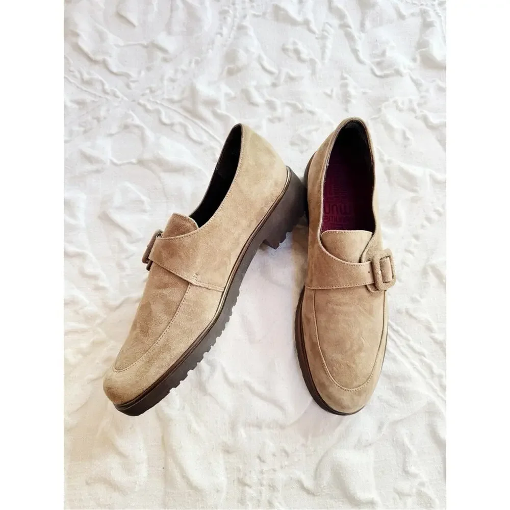 Munro Winslow Munk Strap Loafers Size 10N